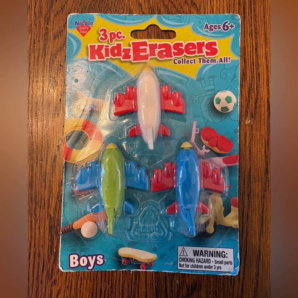 Rocket Erasers, new
